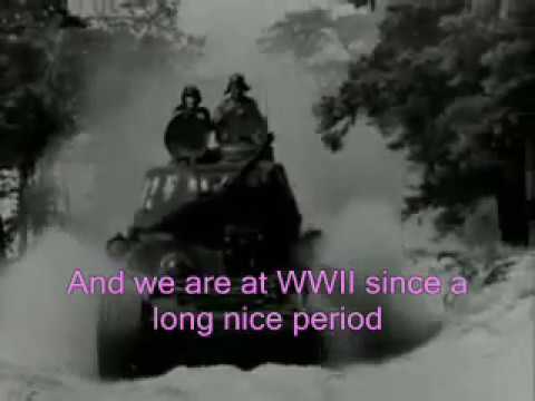 Vier Panzersoldaten und ein Hund