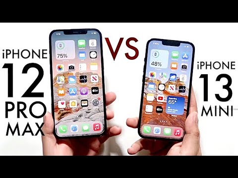 iPhone 13 Mini Vs iPhone 12 Pro Max! (Comparison) (Review)