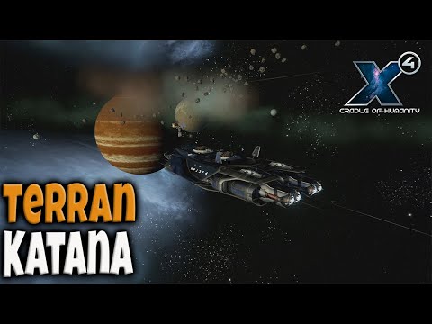 Terran Katana Corvette, a top tier M fighter | X4: Cradle of Humanity
