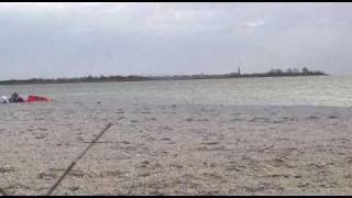 preview picture of video 'Kitesurf Workum March 2009'