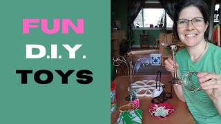 DIY- How to make Montessori eye-hand coordination toys from repurposed items|Second hand "toy" haul