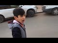 Middle Eastern Kid Imitates A Police Siren Sound