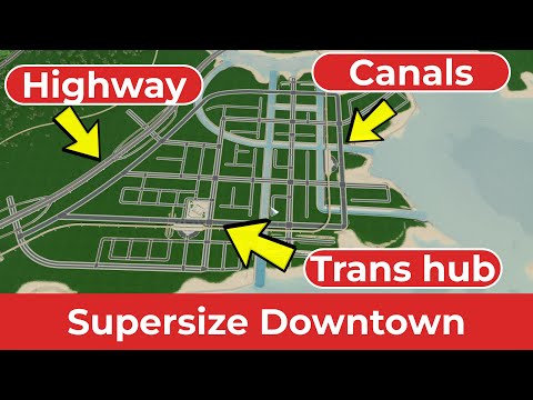 How to Plan out a Downtown Layout - Cities Skylines Airports.