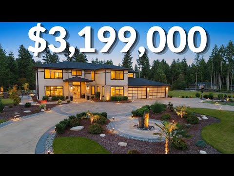 Inside a $3,199,000 MODERN Mansion With over 4 Acres | Seattle Luxury Home Tour