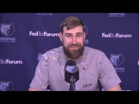 Jonas Valanciunas Reacts to Setting NEW Grizzlies Double-Double Record | MEMvCHI | April 12, 2021