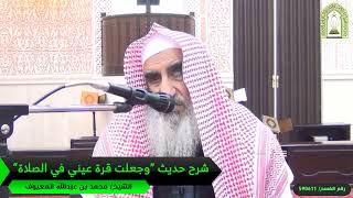 صورة شرح حديث “وجعلت قرة عيني في الصلاة ”