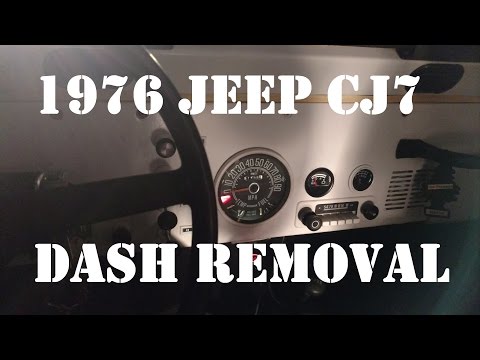 Jeep Dash Removal How I Remove My Dash Jeep CJ7 1976 Quick Overview Video