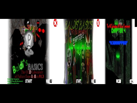 Baldi's Basics The Old Laboratory Chapter 1,2 And 4
