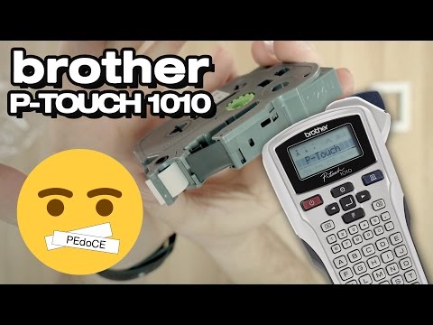 Etiketės spausdintuvas - Brother P-touch H105 kompaktiškas patvarus etikečių gamintojas video