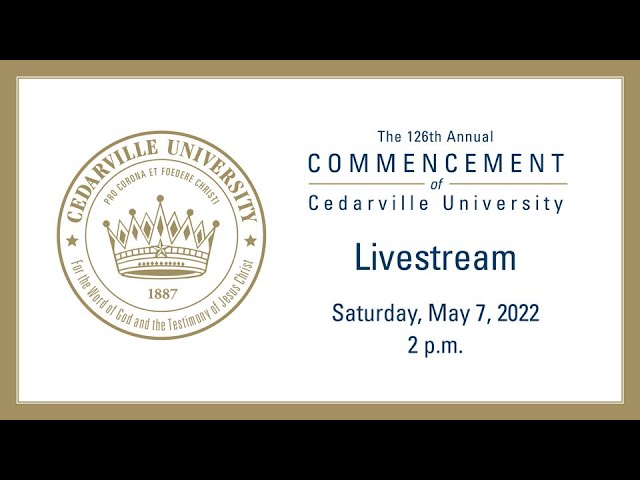 Thumbnail for video titled: Class of 2022 Commencement | 2 p.m.
