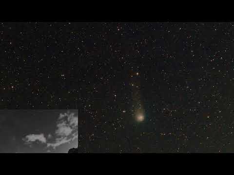 Comet C/2017 K2 (PanSTARRS) 3.5 hour time lapse 2022-07-06