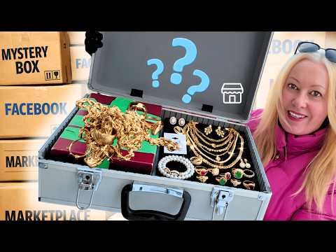 I Bought a Mystery Box on Facebook Marketplace! I Find 14K GOLD Jewelry!