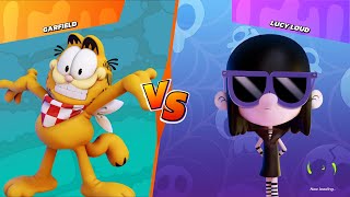 Nickelodeon All-Star Brawl - Garfield vs Lucy Loud - Gameplay PC 2021