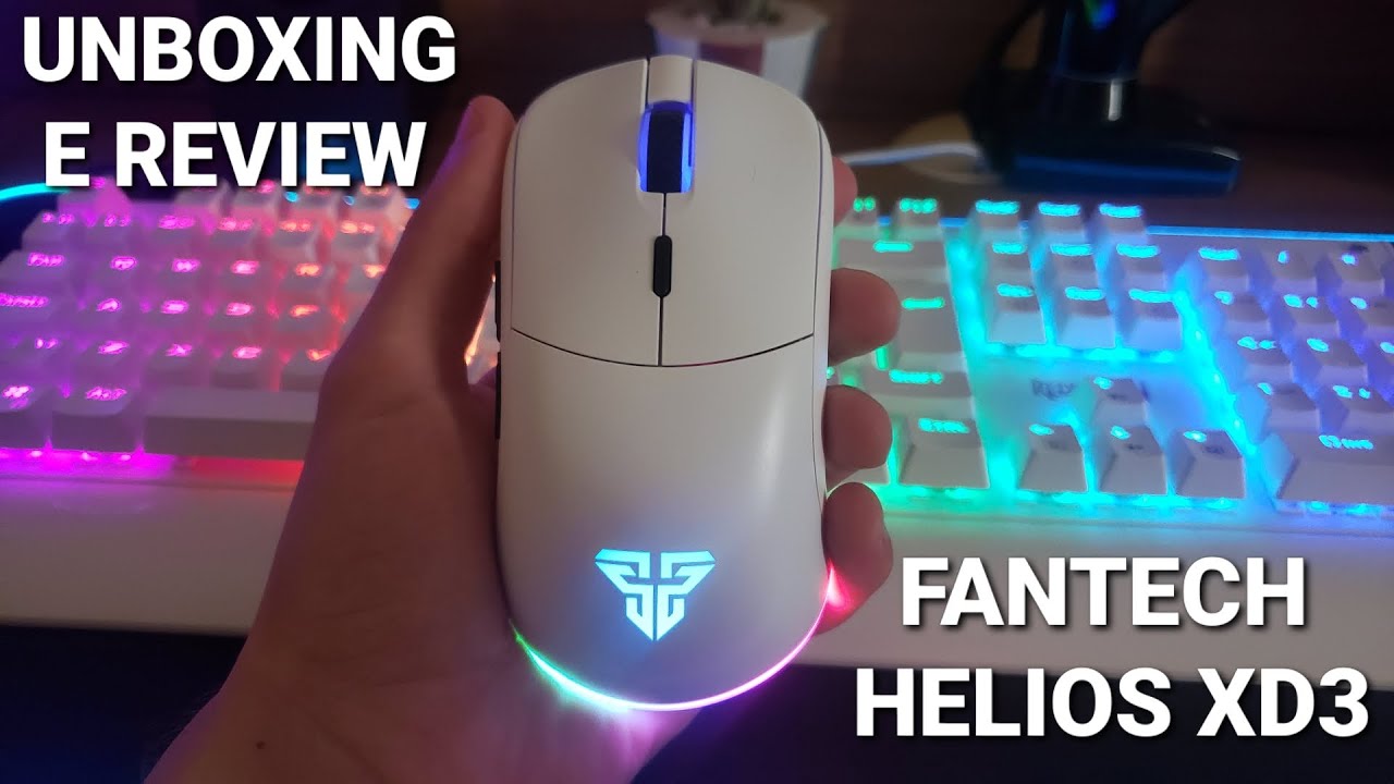UNBOXING / REVIEW  - FANTECH HELIOS XD3 - O MELHOR MOUSE SEM FIO DO ALIEXPRESS