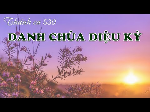 DANH CHÚA DIỆU KỲ - Thánh ca 530