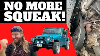 Jeep TJ 2.5L Serpentine Belt Replacement (Jeep Wrangler TJ DIY)