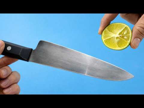 🔪 Razor-Sharp Knife! Super Easy Trick to Sharpen Any Knife in 2 Minutes! 😱