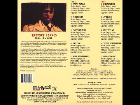 Divulgando: Gregory Isaacs - Uncle Joe / Marcos Roots - AL