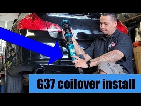 G37 gets new MEGAN RACING COILOVERS!!