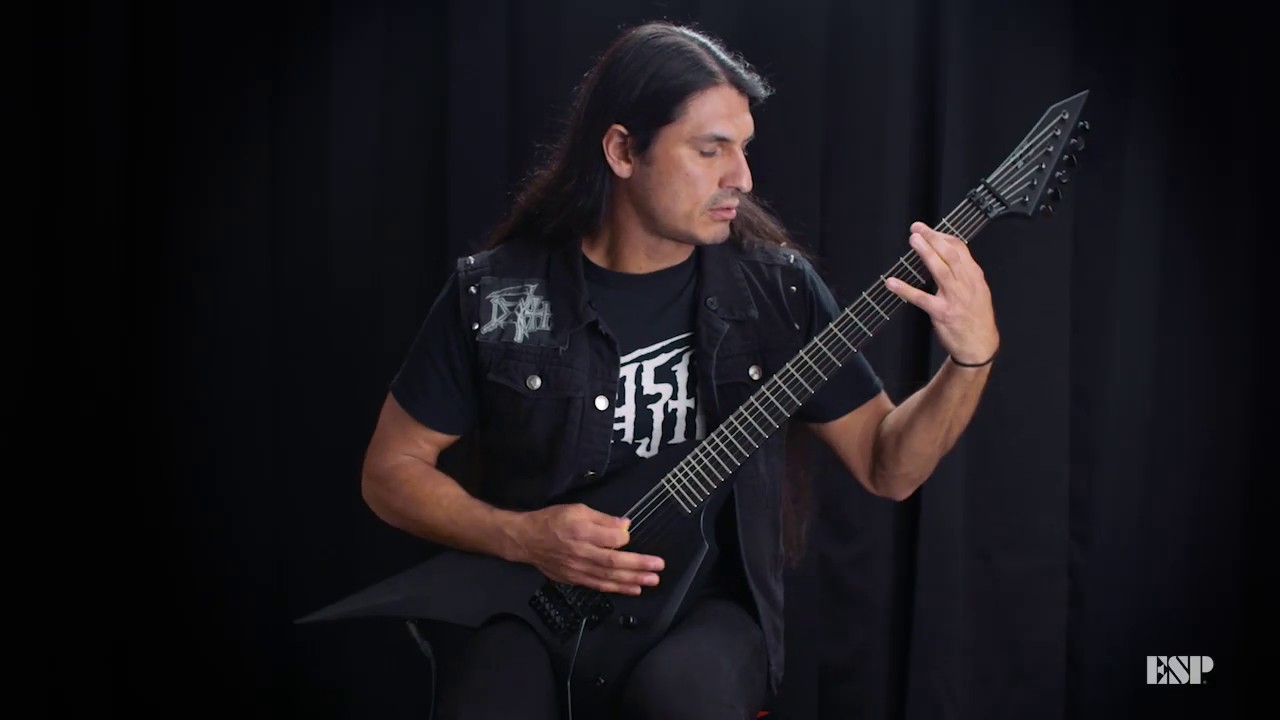 ESP LTD Arrow Black Metal FR Guitar - Black Satin