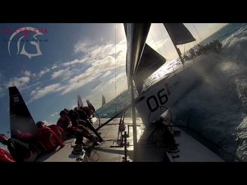 Dramatic TP52 Sailboat Racing Crash
