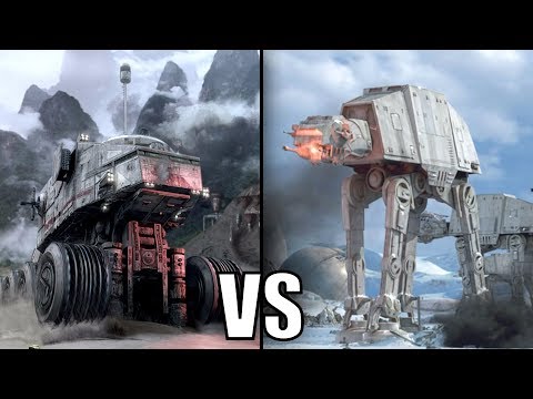 Republic Juggernaut vs Imperial AT-AT Walker - Star Wars Versus