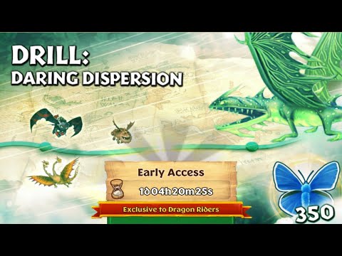 DRILL: DARING DISPERSION Completed - Full Walkthrought | Gauntlet Event | Dragons: Rise Of Berk