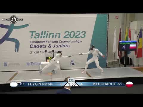 European Championships 2023 JWE - GOLD - Nicole Feygin ISR v Gloria Klughardt POL