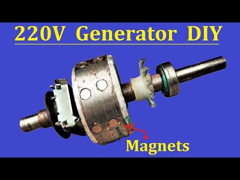 220v Generator from 750 Watt Induction Motor Project - MOTOR to GENERATOR Video