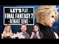 Let's Play Final Fantasy 7 Remake Demo: WELCOME TO MIDGAR!