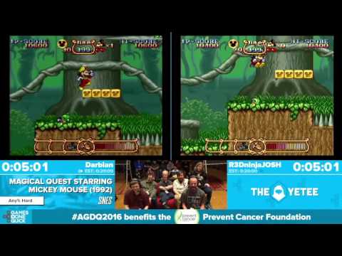 Magical Quest w/Mickey Mouse by R3DninjaJOSH and darbian - Awesome Games Done Quick 2016 - Part 23