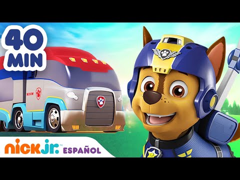 PAW Patrol | 40 MIN de los mejores rescates en los vehículos el PAW Patroller y el Patrullero Aéreo