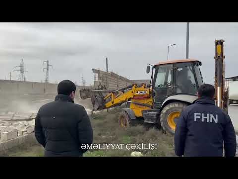 Daha bir qanunsuz tikilən obyekt Fövqəladə Hallar Nazirliyi tərəfindən sökülüb