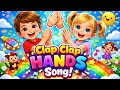 Clap Clap Hands Tap Stomp Spin Kids Action Song Rhymes Viral Cartoon