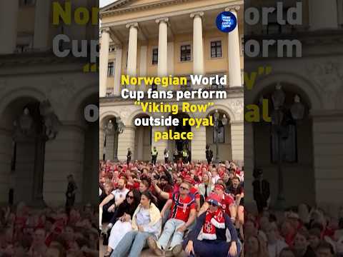 Norwegian World Cup fans perform 