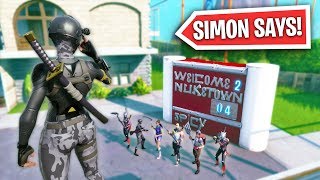 SIMON SAYS ON NUKETOWN! | Fortnite Battle Royale