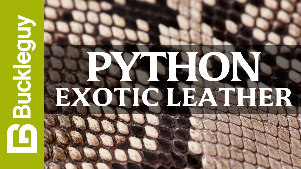 Exotic Leather, Python | Full Grain Leather Demo
