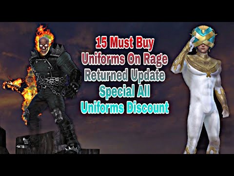 15 Must Buy Uniforms On Rage Returned Update Special All Uniforms Discount - Marvel Future Fight