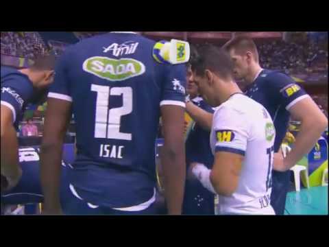 Cruzeiro 3 X 1 Campinas 1º Set Final Superliga Masculina de Vôlei 10.04.2016