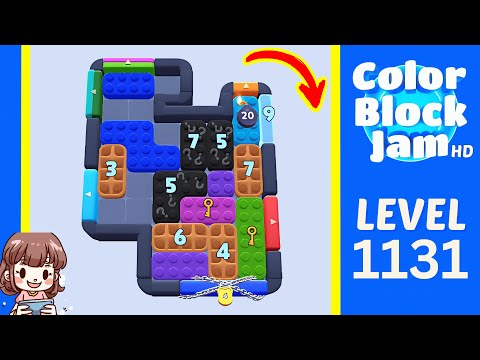 Color Block Jam Level 1131 Solution Walkthrough