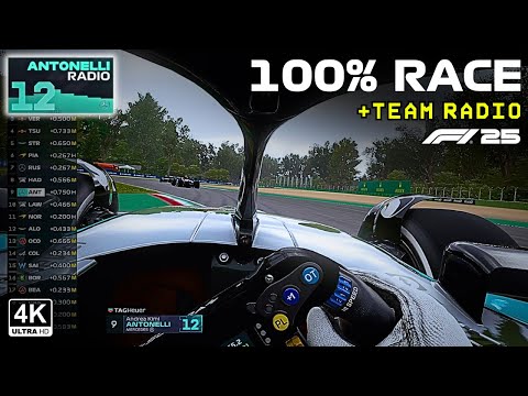 The Most Immersive F1 Gameplay You'll See - Kimi Antonelli Full Race with Realistic Team Radio