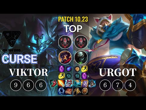 OMG Curse Viktor vs Urgot Top - KR Patch 10.23