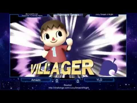 JuicySmash4Night - Winners Finals YLD (Villager) vs Amazo (Diddy Kong)