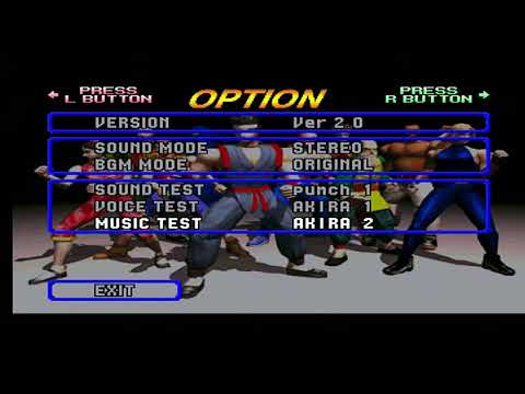 Virtua Fighter 2 Saturn Akira Theme Music Test