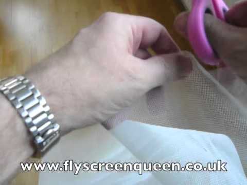 White Flyscreen Material - watch the video