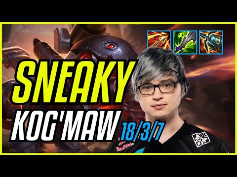 SNEAKY - KOG'MAW vs LEE SIN JUNGLE - NA GRANDMASTER - PATCH 11.9