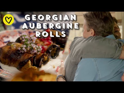 Chef Guram's Aubergine Walnut Rolls | Jamie Oliver Cooks Georgia