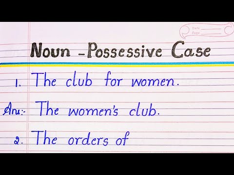 Noun - Possessive Case