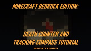 Minecraft Bedrock Death Counter and Tracking Compass Tutorial
