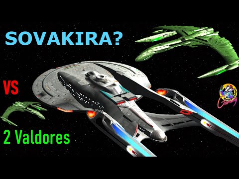 USS Invincible VS 2 Romulan Valdore Type Warbirds - Both Ways - Star Trek Starship Battles